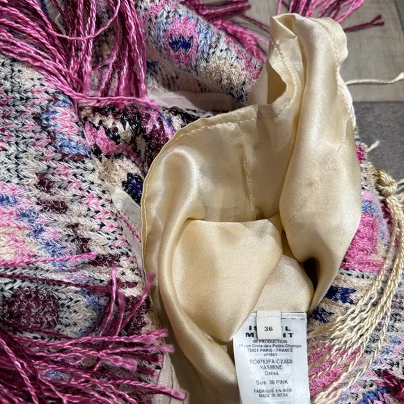 Isabel Marant Yasmine fringed embellished embroidered silk cotton mini dress - Picture 9 of 10